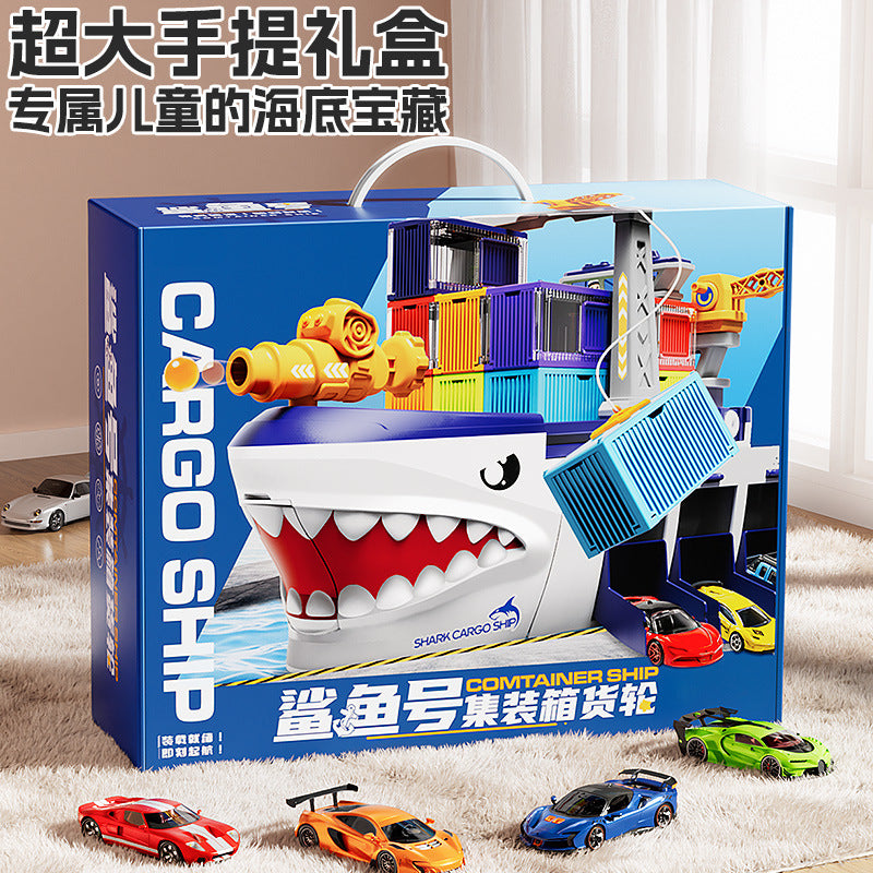 2025 new giant ship container alloy car set - kids' toy, birthday gift for boys, ages 3-6
