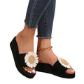 plus sizesummernew arrival home indoor and outdoor foam slippers women's platform heel sandals casual beach shoes