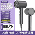 Hair dryer - high power, high velocity, blue light negative ion, hot & cold, salon-grade, quiet, hair care, powerful airflow - for home use