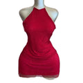 European and american cross-border women's fashion  summer new sexy sequin sleeveless backless cami top and midi skirt set