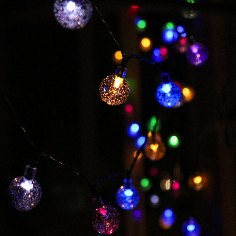 LED solar energy project small colorful lights flashing lights string lights household outdoor garden balcony decorative lights waterproof star lights