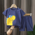 Short set - yellow dinosaur