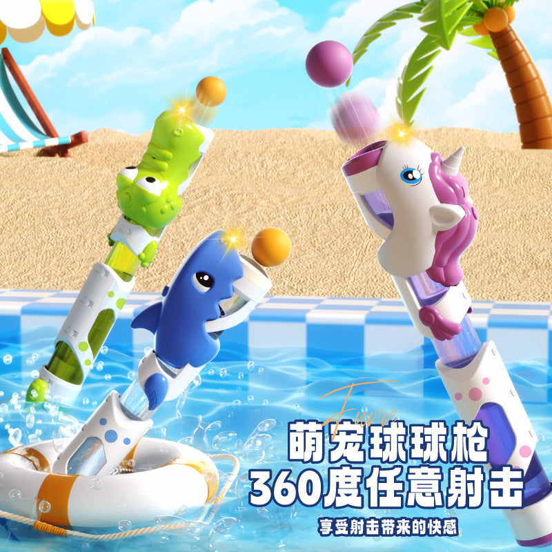 Kids' diy fireworks water gun air powered soft bullet 3-in-1 animal toy gun - new cross-border model