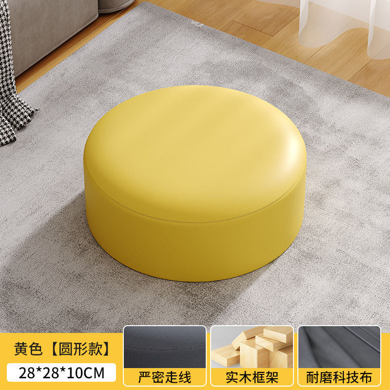 Kids soft stool thickened stool round stool for home living room square stool sofa foot pad tatami mat small stool