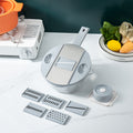 Multifunctional stainless steel manual slicer, shredder, vegetable cutter, potato grater, kitchen gadget for food processing