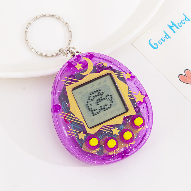 Hot-selling electronic pet toy for export: mini virtual pet game console keychain
