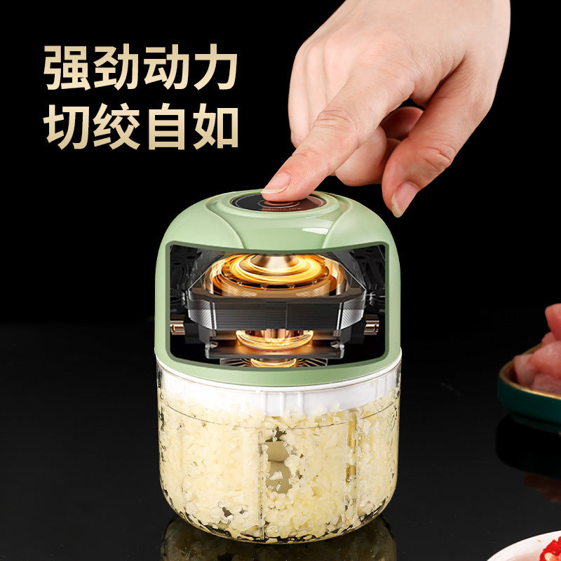 Electric food processor mini kitchen garlic sauce mixer food supplement meat grinder for home multifunctional garlic masher