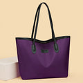 Large capacity women's shoulder bag 2024 new fashion versatile tote bag simple oxford cloth tote bag mom bag