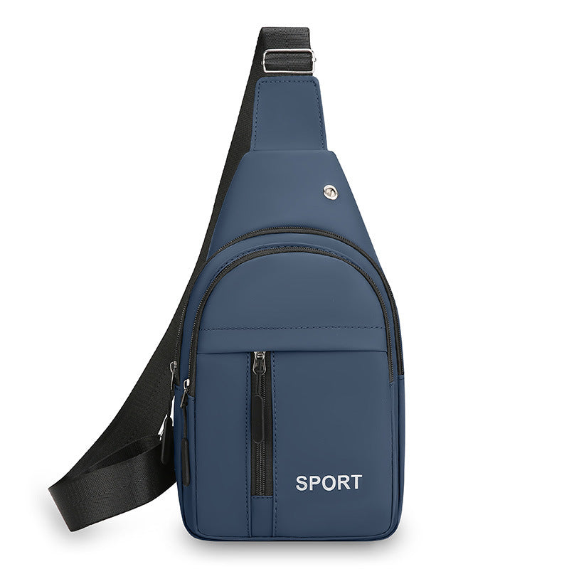 New fashion simple breast bag men's new trend casual shoulder bag Korean version outdoor business messenger breast bag