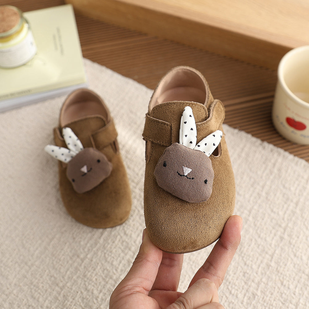 Vancahao little girl's cute cartoon birkenstock shoes  comfortable soft sole korean style girls' single shoes casual shoes