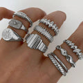 Customized rings retro diamond jewelry ring set women's niche high-end accessories men's light luxury hand jewelry