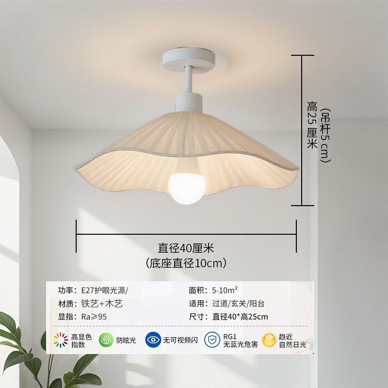 Aisle corridor lamp cream style ceiling lamp modern casual bedroom room lamp log entrance balcony lamp bedside lamp