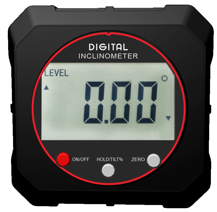 New electronic digital display inclination box household level with backlight angle measuring instrument strong magnetic digital display inclination instrument