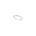 Micro-paved zirconia open ring - women's luxury, unique design, high-end feel, index finger ring, fashionable, minimalist, versatile jewelry accessory