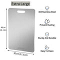 304 stainless steel cutting board antibacterial cutting board double-sided mildew-proof chopping board for home thickened chopping board rolling board