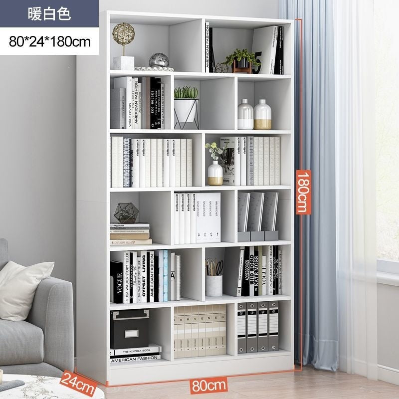 Bookshelf floor-standing storage rack living room for home wall-mounted storage cabinet storage cabinet office filing cabinet simple bookcase