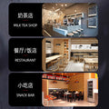 Four-door freezer, commercial for home kitchen, four-six-door large-capacity vertical air-cooled refrigerator, four-door freezer