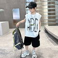 Boys' summer outfit set: new  lightweight summer style for older boys - sporty, cool, and trendy