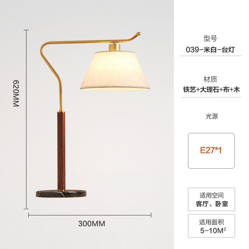 French medieval floor lamp american retro living room sofa side vertical table lamp tea room bedroom study atmosphere lamp