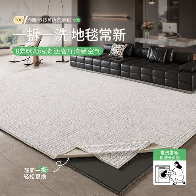 Removable and washable carpet, living room italian minimalist style sofa coffee table sound insulation mat, high-end no-wash and wipeable bedroom bedside blanket