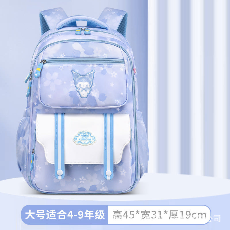 New primary school schoolbag, girls, sixth grade girls, girls, children, ultra-light and lightweight spine care,  wholesale