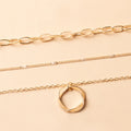 Wholesale alloy necklaces: chunky chains, statement chokers, electroplated circle pendants - trendy hip-hop style for women