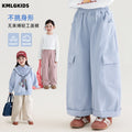 autumn new arrival: stylish wide-leg cargo pants for girls - trendy, cool, and casual
