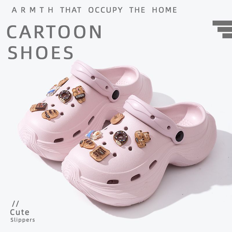 Women's clogs - 2025 summer new fashion, anti-slip, breathable, soft sole, odor-resistant, thick sole, height increasing sandals for outdoor wear