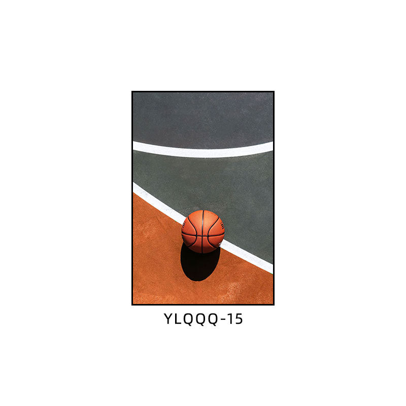 Basketball decorative painting boys bedroom theme room layout hanging painting youth sports field stadium gymnasium mural