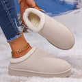 Exportplus size winter new arrival baotou half slippers women's outwear lambswool fleece-lined snow heattech cotton shoes wholesale