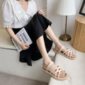 Two-wear sandals for women, summer outwearnew arrival, summer k-styleeasiest for matchpopularflatsfashion roman style soft bottom beach seaside