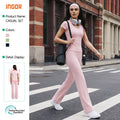 Eco-friendly fabric, barely-there feel, slimming yoga set - casual outdoor activewear, high-waisted butt-lifting fitness yoga pants for women