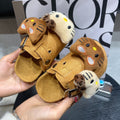 New girls' slip-on birkenstock-style sandals - toddler & little kid sizes - 2026 spring/autumn collection - cute cartoon design, comfortable & easy to wear