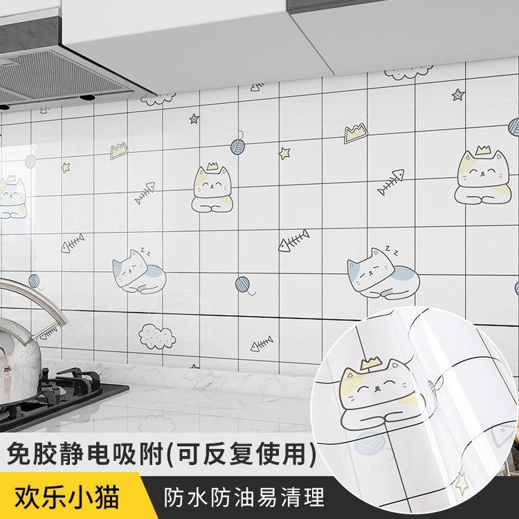 Electrostatic wall protective film, glue-free matte, bright, anti-kick and anti-dirty, transparent wall sticker, dustproof and waterproof film, self-adhesive