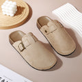 2025 new berkenstock women's outdoor korean style half-slipper thick-soled birkenstock slip-on lazy closed-toe slippers wholesale