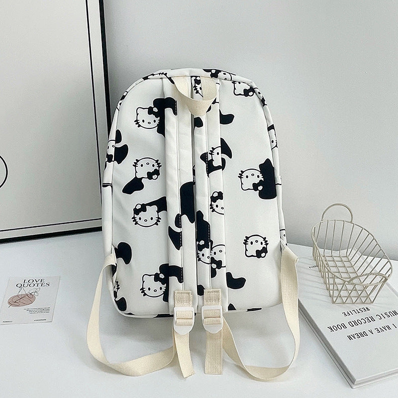 New ins small fresh and cute backpack, primary and secondary school students college style schoolbag, large capacity, light and simple backpack