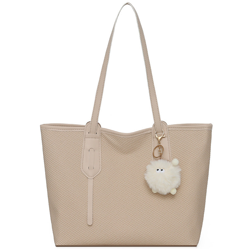 Women's tote bag 2026 new large capacity commuter bag school shoulder bag fashionable versatile handbag women's bag