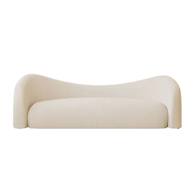 Cream style sofa clothing store beauty salon curved sofa rest area reception accessible luxury bedroom fabric small sofa