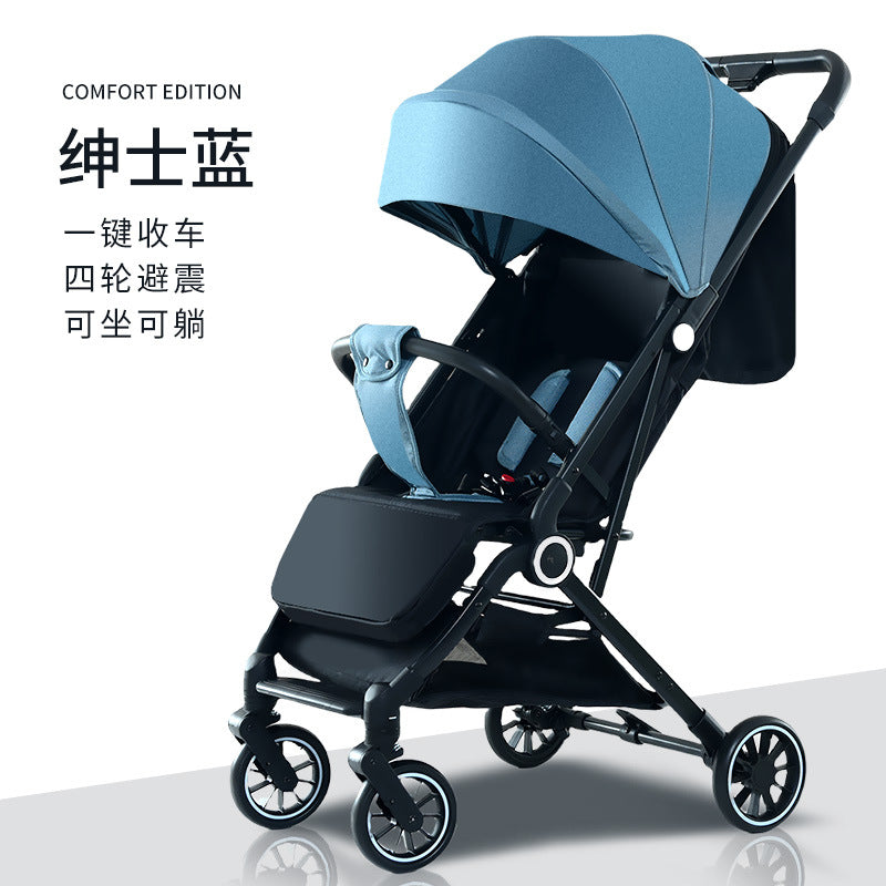 New arrival baby stroller can sit and lie down 70% off stacked with pull rod baby outing ultra-light portable flap pocket pants car shock absorber umbrella stroller