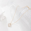 Four-leaf clover necklace wholesale new cross-border alloy jewelry niche high-end diamond-encrusted necklace pendant women's clavicle chain