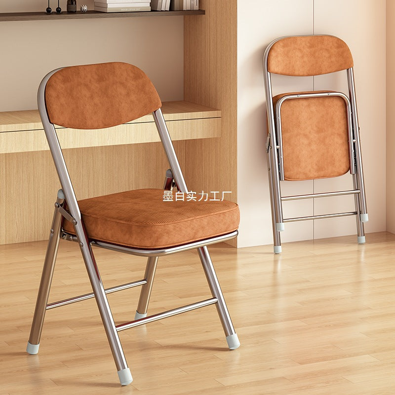 Computer chair sedentary folding back chair office seat student dormitory chair girl desk study stool