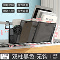 [iron mesh double pillar bedside model] large - black