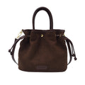 classy sense retro small bag for women 2025 fall and wintercasualaccessible luxury crossbody bag large capacity frosted bucket bag