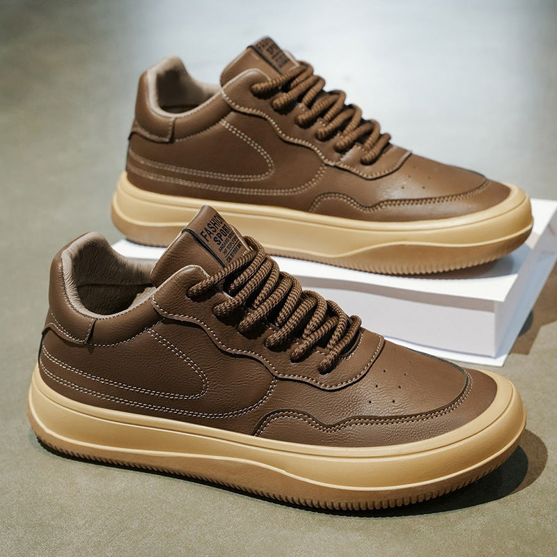 2026 spring new arrival: minimalist soft-soled, soft-leather, lightweight, non-slip casual men's shoes - trendy, versatile, sporty fashion sneakers