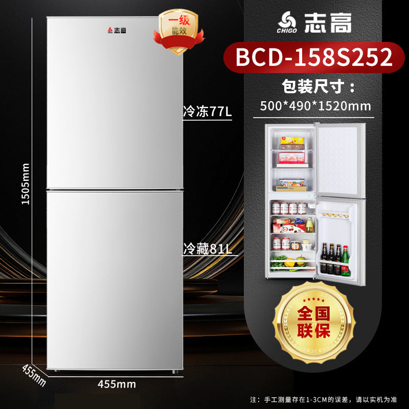 Chigo refrigerator - energy star tier 1, dual-cooling refrigerator-freezer, ideal for home, dorm, and rental properties - compact refrigerator