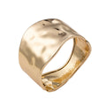 Open bangle wholesale: european & american cross-border statement jewelry, ancient forged alloy wide bangle, electroplated fashion bracelet for women