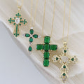 European and american cross-border jewelry: minimalist ins cross pendant necklace, unique and niche design, diamond-studded clavicle chain for women