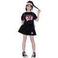 Girls' preppy style outfit, kids'  summer collection, short-sleeved chic spring/summer big girls' jk skirt two-piece trendy set