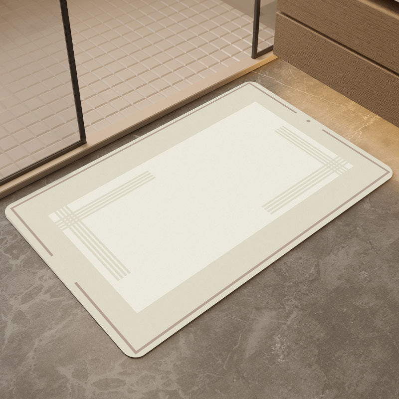 Diatom mud bathroom floor mat, water-absorbent non-slip bathroom floor mat, toilet casual quick-drying soft mat, thickened for bathroom