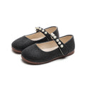 spring/autumn korean style new girls' leather shoes, export order, princess flats, children's velcro performance dance shoes